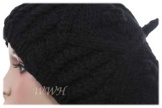 Stylish Beret Beanie Cap Hat Winter Womens be419d  