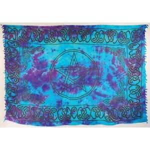  Whimsical Tie Dye Pentagram Sarong 