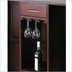  your guests with the contemporary Expandable Wine Bar from Winsome 