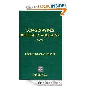 Sciages avivés tropicaux africains Règles de classement (French 