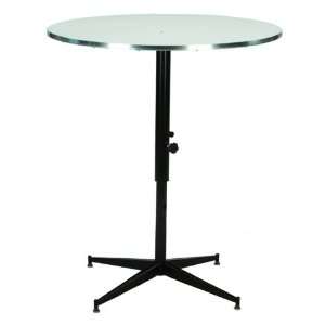    Height Cafe Table with Padded Plywood Top and Steel