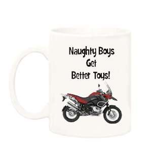    BMW Motorcycle Mug (Naught Boys Get Better Toys) 