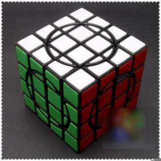 DaYan+MF8 No.2 4x4x4 Crazy Tiled Rubiks Cube Black II  