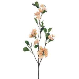  Club Pack of 12 Artificial Peach Apple Blossom Silk Flower 