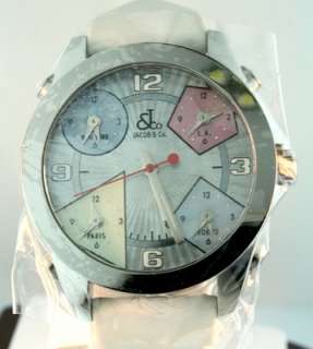 Jacob & Co. 5 Time Zone JC 23 Mother of Pearl 40mm Unisex Stainless 