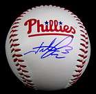 Hunter Pence Signed Phillies Logo Ball Autograph Baseball w/ COA