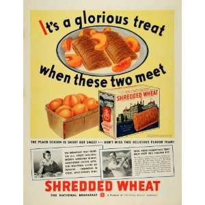 1936 Ad Shredded Wheat Biscuit Cereal Golf Nabisco   Original Print Ad