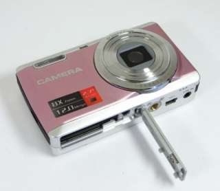   Shake Digital Camera 12MP 2.7LCD 8x Zoom Pink E80 Nice Gift  