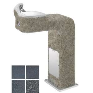   Pedestal Drinking Fountain with Exposed Aggregate Finish. 3177FR