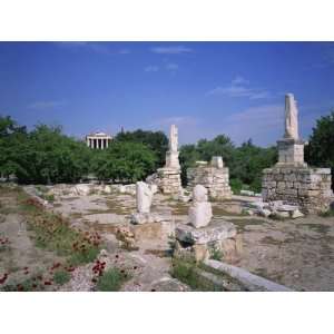  Ancient Agora with Temple of Hephaestos, Athens, Greece 