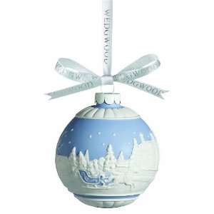  Wedgwood ® 2010 Sleigh Ride Blue Ornament