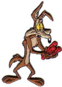 Looney Tunes Wile E. Coyote Figure with Dynamite Patch  