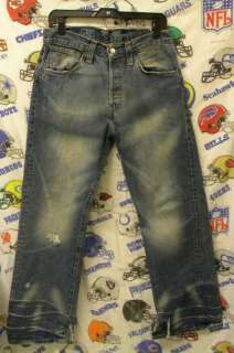 Levis 542 Destroyed Jeans Button 30x32 Euoropean made  