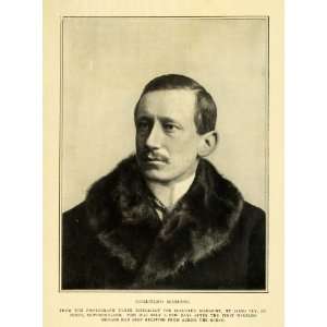  1902 PrintGuglielmo Marconi Inventor Portrait Radio 