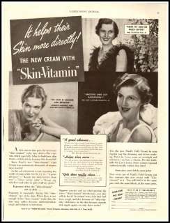 1938 vintage ad for Ponds Skin Vitamin Cold Cream 557  