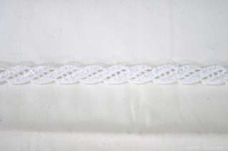 New 1/2 Wide White Cotton Satin Stitch Sewing Trim  