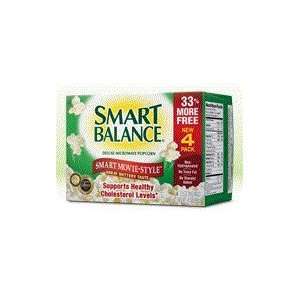 Smart Balance Deluxe Microwave Popcorn, Smart Movie Style, 4 Count Box 
