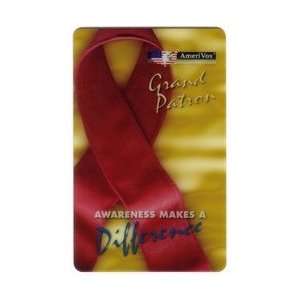 Collectible Phone Card AIDS Ribbon Grand Patron Awareness Makes A 