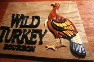 WILD TURKEY BOURBON Wooden Plaque Souvenir Gift  