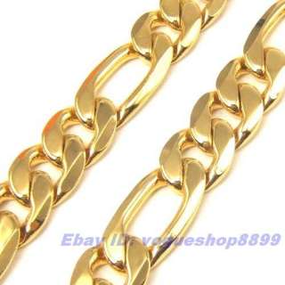 248mm47g REAL MEN 18K YELLOW GOLD GP RING NECKLACE SOLID FILL GEP 