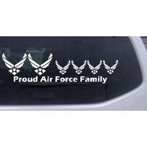 Proud Air Force Stick Family 4 Kids Stick Family Car Window Wall 