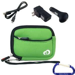  Gizmo Dorks Soft Neoprene Zipper Case (Green) and Charging 