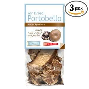 Portobello Mushrooms  Air Dried  1 Oz ( Pack of 3 )  