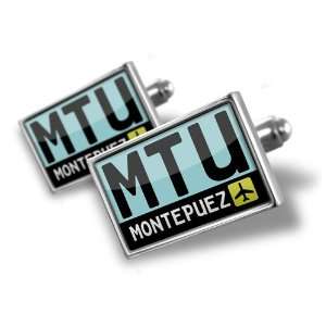 Cufflinks Airport code MTU / Montepuez country Mozambique   Hand 