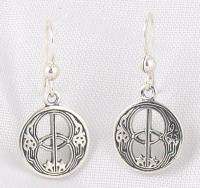 Sterling Silver CHALICE WELL SYMBOL Earrings Celtic NEW  