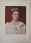   GREECE RUSSIA QUEEN OLGA POSTER EXTRACT FROM FOLIO (?) 10.6x14.8
