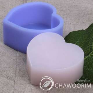 wholesale Silicone Soap Molds mould   Plain heart 3.5oz  