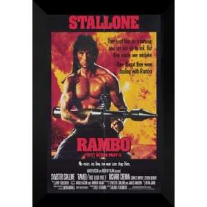  Rambo First Blood, Part 2 27x40 FRAMED Movie Poster