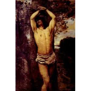   Jean Baptiste Corot   24 x 36 inches   Saint Sebastian