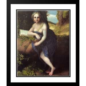  Correggio 20x23 Framed and Double Matted The Magdalene 