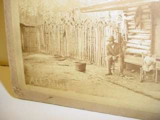 Post Slavery Black Sharecroppers Log Cabin Photo Whoa (292)  