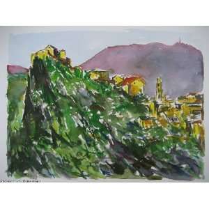     16x24 inches   corsican and its cities `CORTI`