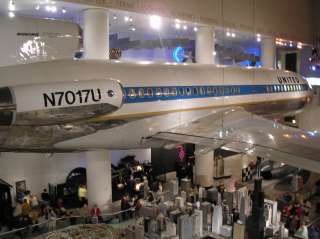 An early United 727 , on display at the Museum of Science and 