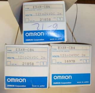 OMRON PHOTOELECTRIC SWITCHES E3XR CB4   NEW  
