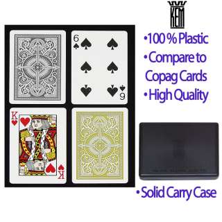 Arrow Black and Gold KEM Cards Narrow Standard 2 Pack 073854200841 