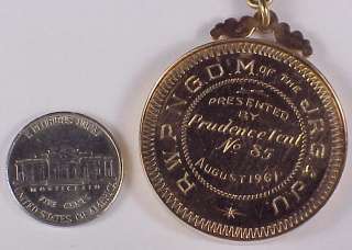 United Order of Tents Medal Medallion 10k Gold Filled  