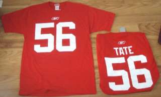 TERRY TATE OFFICE LINEBACKER T SHIRT JERSEY REEBOK L LG  