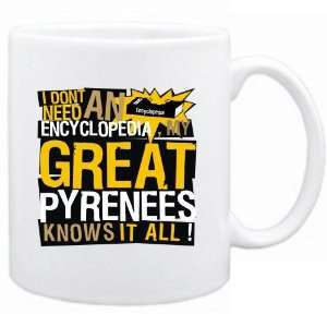   New   My Great Pyrenees Knows It All   Mug Dog