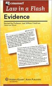    Evidence, (0735570604), Steven Emanuel, Textbooks   
