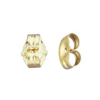 14k Gold Replacement Earring Backs Pair by Kids Gold Jewelry Source