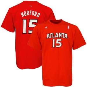  adidas Atlanta Hawks #15 Al Horford Red Net Player T shirt 