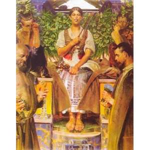   Jacek Malczewski   24 x 30 inches   Tribute to muse