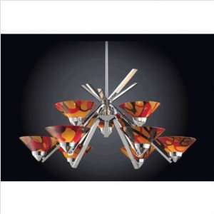  Elk Lighting 1476/6+3  Refraction Nine Light Chandelier in 