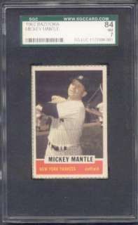 1962 Bazooka Mickey Mantle SGC 84  7  