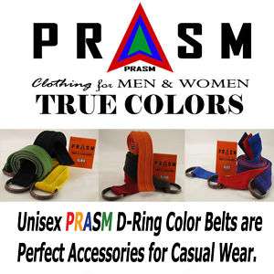 Designer Cotton Canvas D Ring Web Belt Solid Colors 2 Sizes  