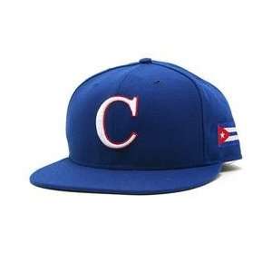 Cuba 2009 World Baseball Classic Road Authentic Fitted Cap   Royal 7 3 